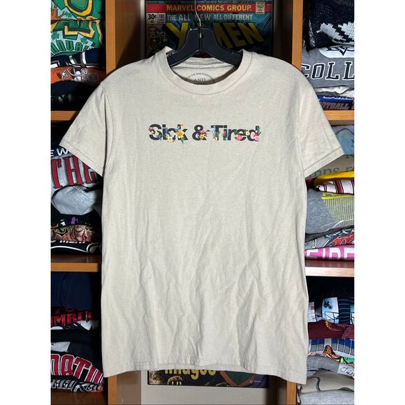 Anti Social Social Club Sick & Tired Flower Tee - Picture 1 of 4